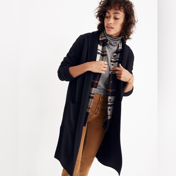 Madewell Camden Sweater Coat Open Front Size Medium - Picture 2 of 15